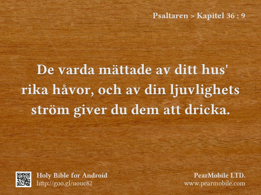 Psaltaren, Kapitel 36:9